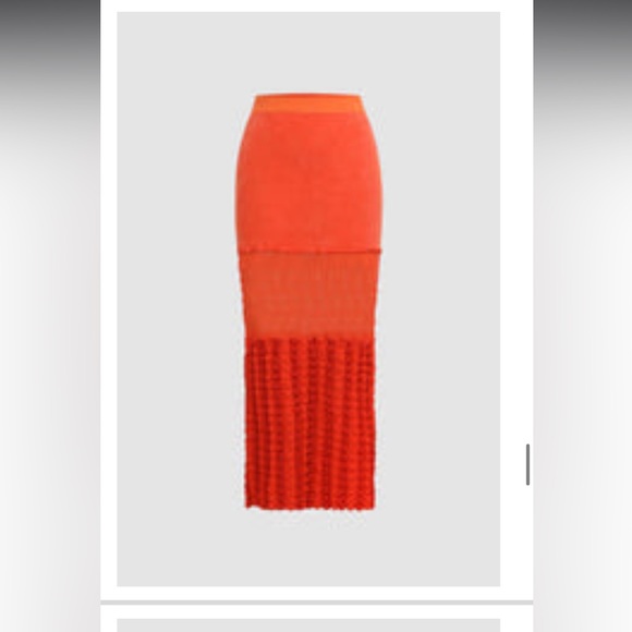 Micas - Big Sur Top and Orange Knit Skirt - Size M - Picture 5 of 7